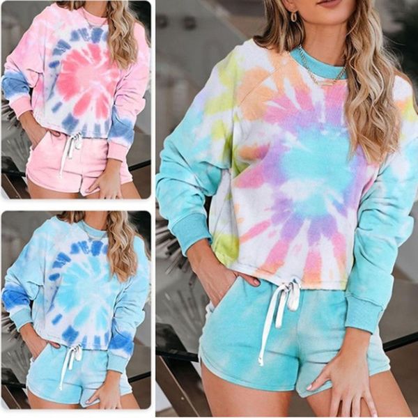 two piece set women casual tie dye printed sweatsuit tracksuit 2 piece sets long sleeve sweatshirt cycling biker shorts, Gray
two piece set women casual tie dye printed sweatsuit tracksuit 2 piece sets long sleeve sweatshirt cycling biker shorts, Gray