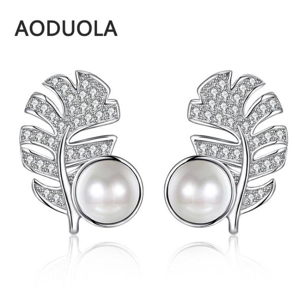 stud 925 sterling silver earring feather shell pearl crystal earrings for women fashion jewelry gift accessories, Golden;silver
stud 925 sterling silver earring feather shell pearl crystal earrings for women fashion jewelry gift accessories, Golden;silver