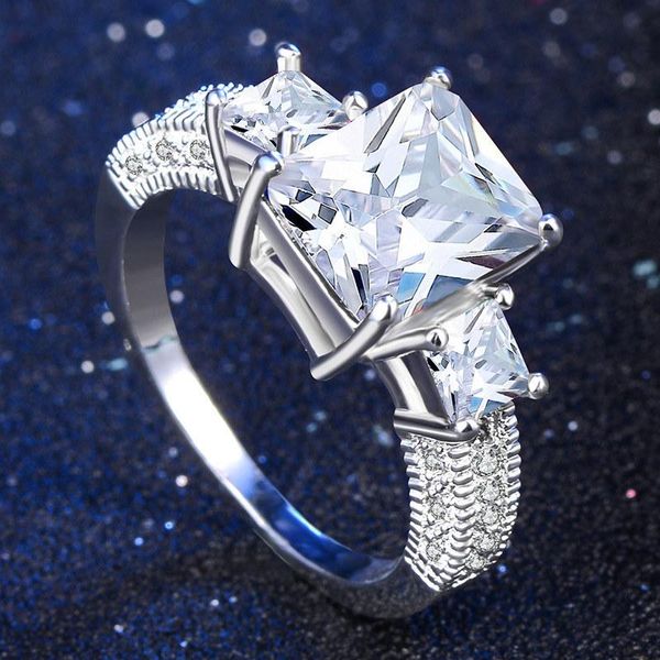 wedding rings good quality women pretty square party bridal ring cubic zirconia cocktails classic fashion jewelry, Slivery;golden
wedding rings good quality women pretty square party bridal ring cubic zirconia cocktails classic fashion jewelry, Slivery;golden