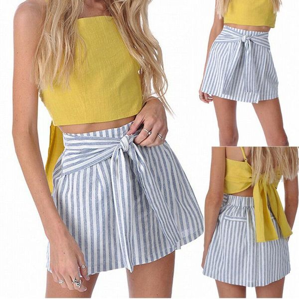 skirts women cotton linen high waist knot striped mini skirt summer fashion clothes, Black
skirts women cotton linen high waist knot striped mini skirt summer fashion clothes, Black