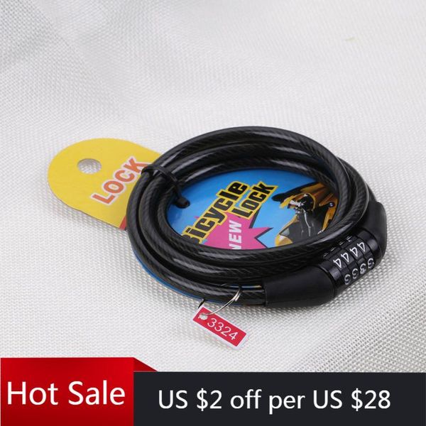 bike locks 4-digital 120cm combination lock digital code cable anti-theft safety tough 8mm steel wiring password 
bike locks 4-digital 120cm combination lock digital code cable anti-theft safety tough 8mm steel wiring password