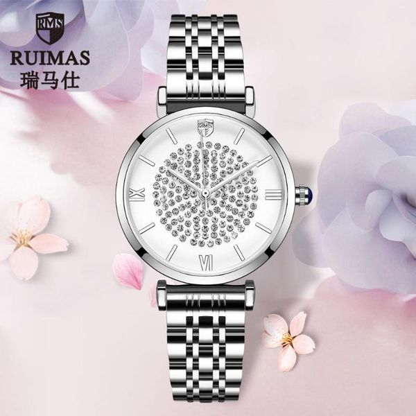 wristwatches ruimas casual diamond starry quartz watch french niche temperament girl waterproof tide, Slivery;brown
wristwatches ruimas casual diamond starry quartz watch french niche temperament girl waterproof tide, Slivery;brown