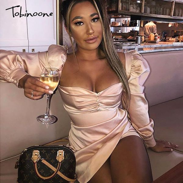 casual dresses tobinoone stain bodycon dress women autumn winter elegant mini party club long lantern sleeve back zipper, Black;gray
casual dresses tobinoone stain bodycon dress women autumn winter elegant mini party club long lantern sleeve back zipper, Black;gray
