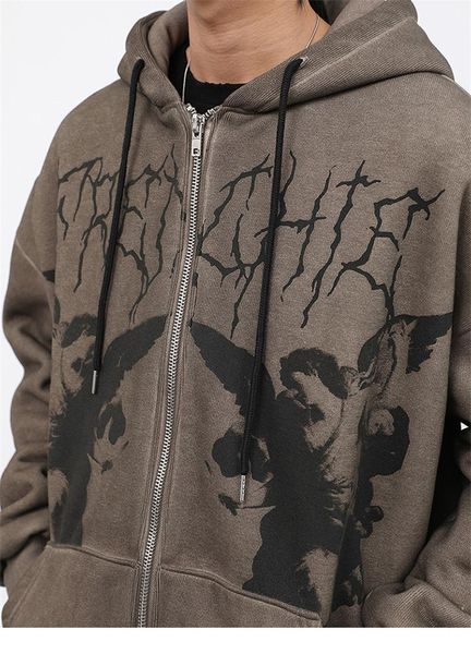 women's hoodies & sweatshirts neutral casual angel print autumn long sleeve round neck hooded jacket hip hop streetwear pullover zippe, Black
women's hoodies & sweatshirts neutral casual angel print autumn long sleeve round neck hooded jacket hip hop streetwear pullover zippe, Black