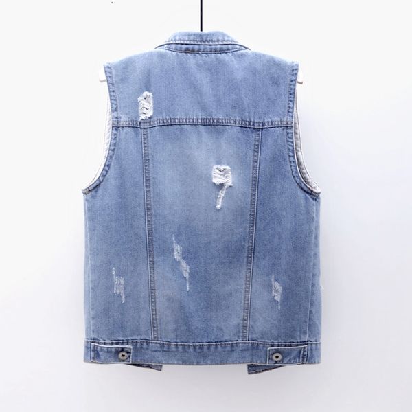 summer new vintage plus size slim waistcoat blue denim women frayed pocket sleeveless jacket coat short jeans vest female q12k, Black;white
summer new vintage plus size slim waistcoat blue denim women frayed pocket sleeveless jacket coat short jeans vest female q12k, Black;white