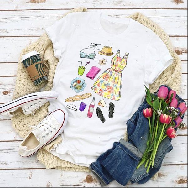 women graphic fashion life trend clothing lady summer t shirt lady clothes womens clothing tee female t shirt, White
women graphic fashion life trend clothing lady summer t shirt lady clothes womens clothing tee female t shirt, White
