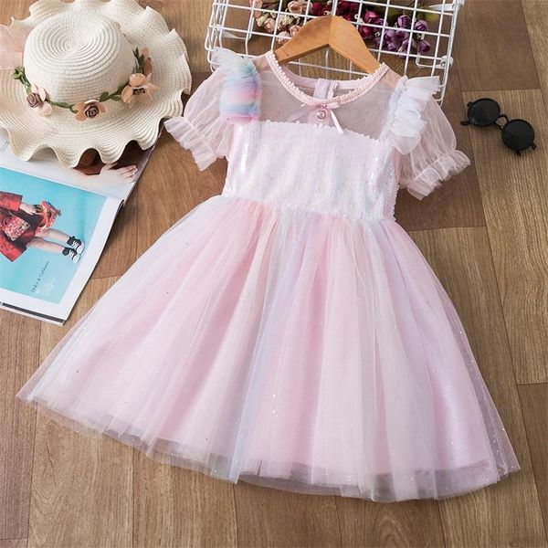 girl's dresses girls spring summer sequined dress kids tulle mesh rainbow short sleeve birthday party children crystal holiday costume, Red;yellow
girl's dresses girls spring summer sequined dress kids tulle mesh rainbow short sleeve birthday party children crystal holiday costume, Red;yellow