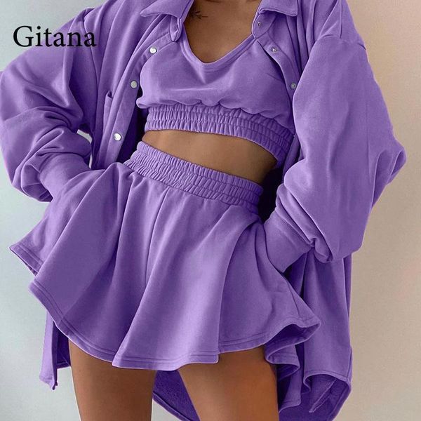 women's tracksuits gitana fashion solid two piece set women outfits casual crop and shorts short sets y2k streetwear 2021, Gray
women's tracksuits gitana fashion solid two piece set women outfits casual crop and shorts short sets y2k streetwear 2021, Gray