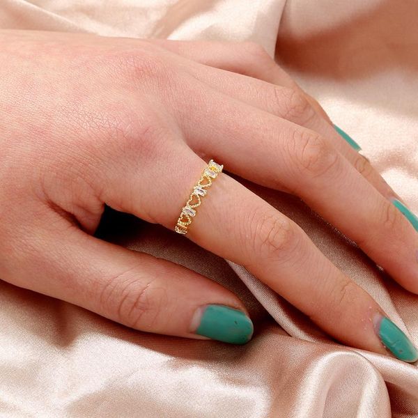 cluster rings niche design zircon love ring female temperament hollow opening adjustable index finger, Golden;silver
cluster rings niche design zircon love ring female temperament hollow opening adjustable index finger, Golden;silver