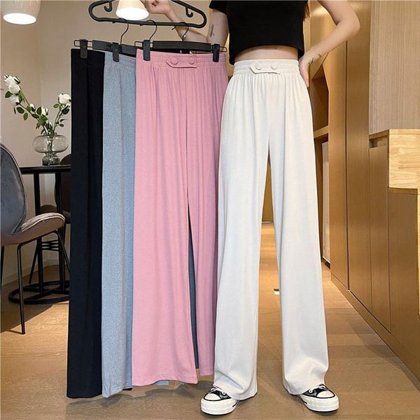 women's pants & capris casual autumn korean 2021 solid color high waist thin and vertical sense button wide leg straight trousers, Black;white
women's pants & capris casual autumn korean 2021 solid color high waist thin and vertical sense button wide leg straight trousers, Black;white