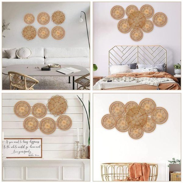 decorative objects & figurines woven wall basket natural boho home decor rattan hanging p3l4
decorative objects & figurines woven wall basket natural boho home decor rattan hanging p3l4