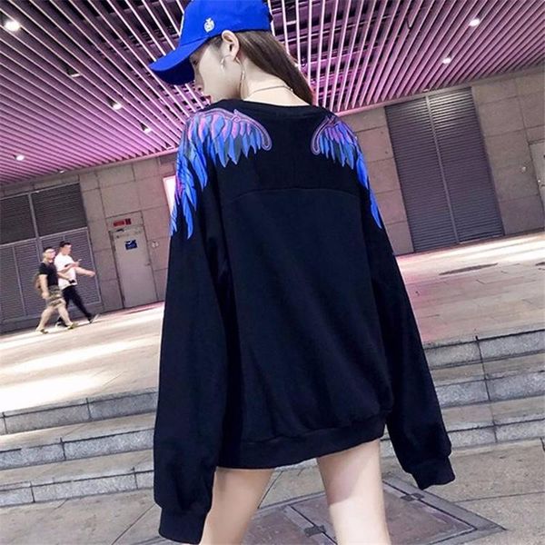 women's hoodies & sweatshirts harajuku wing printed women fleece sweatshirt casual loose long sleeve female autumn pullover, Black
women's hoodies & sweatshirts harajuku wing printed women fleece sweatshirt casual loose long sleeve female autumn pullover, Black