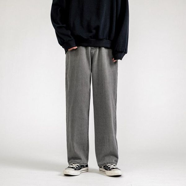 men's jeans fashion loose straight casual wide leg pants cowboy mans streetwear korean hip hop trousers 5 colors, Blue
men's jeans fashion loose straight casual wide leg pants cowboy mans streetwear korean hip hop trousers 5 colors, Blue