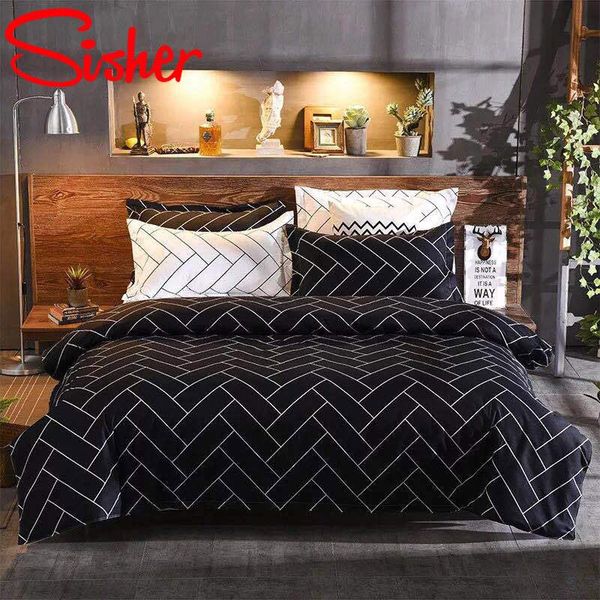 geometric print bedding set black stripe king size quilt covers bedclothes single double full bed linens duvet cover sets
geometric print bedding set black stripe king size quilt covers bedclothes single double full bed linens duvet cover sets