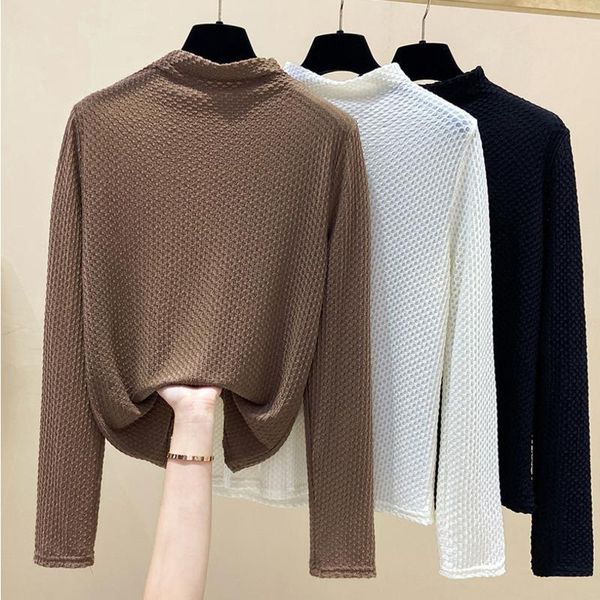 plus size t-shirt basic women autumn korean style loose long sleeve tshirt turtleneck office ladies fashion comfort, Black
plus size t-shirt basic women autumn korean style loose long sleeve tshirt turtleneck office ladies fashion comfort, Black