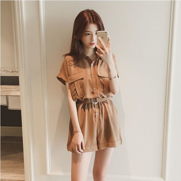 women's jumpsuits & rompers summer women pants korean thin shorts fashion short-sleeved high-waisted waist jumpsuit woma, Black;white
women's jumpsuits & rompers summer women pants korean thin shorts fashion short-sleeved high-waisted waist jumpsuit woma, Black;white