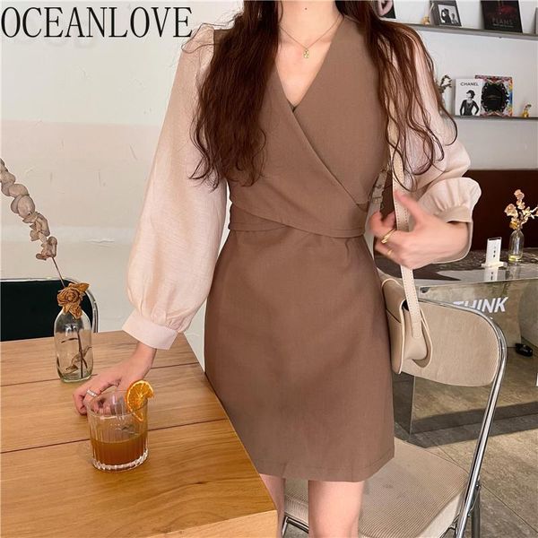 casual dresses oceanlove office lady woman patchwork korean 2021 spring femme robes a-line high waist chic vestidos de mujer 19672, Black;gray
casual dresses oceanlove office lady woman patchwork korean 2021 spring femme robes a-line high waist chic vestidos de mujer 19672, Black;gray