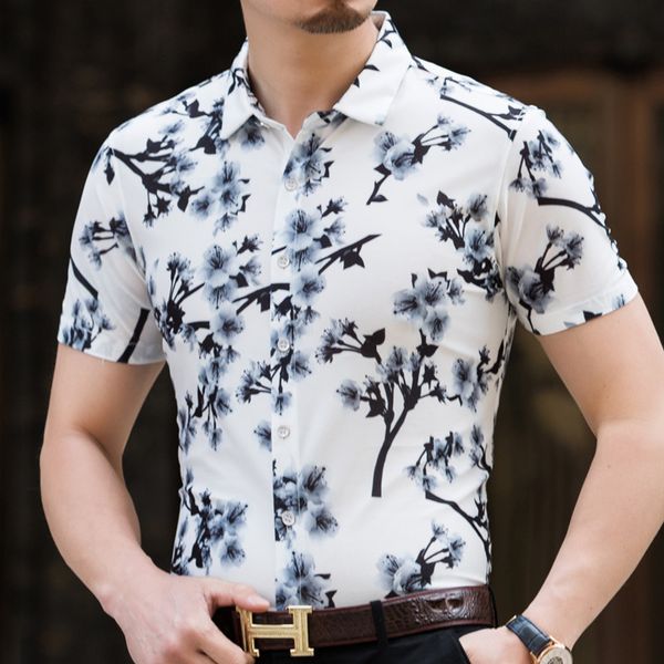 casual hawaiian style 80% white male silk shirts short sleeve both sides print chinese nation flower 2021 beach summer clothes ah1o, White;black 
casual hawaiian style 80% white male silk shirts short sleeve both sides print chinese nation flower 2021 beach summer clothes ah1o, White;black