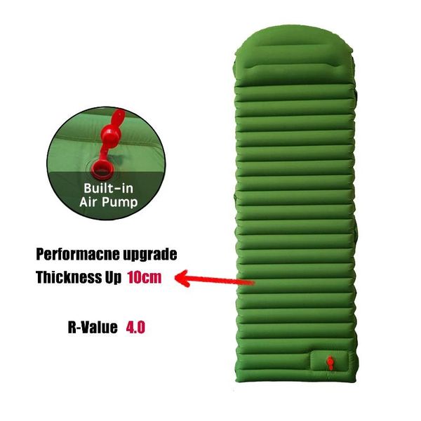 outdoor pads 10cm thicken camping air mat r-4.0 sleeping pad ultralight inflatable mattress for tent pillow moisture-proof hiking
outdoor pads 10cm thicken camping air mat r-4.0 sleeping pad ultralight inflatable mattress for tent pillow moisture-proof hiking