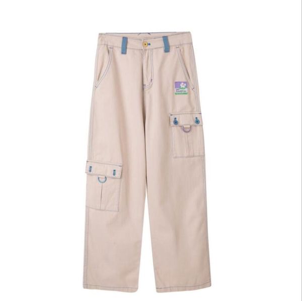 women's pants & capris 2021 design spring casual trousers large pocket full length high waist straight ladies p2221, Black;white
women's pants & capris 2021 design spring casual trousers large pocket full length high waist straight ladies p2221, Black;white