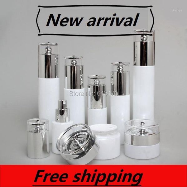 storage bottles & jars 120ml,100ml,60ml,30ml,20ml white glass lotion pump bottle,silver cap,drip shape,30g 50g empty cream jar,cosmetic pack
storage bottles & jars 120ml,100ml,60ml,30ml,20ml white glass lotion pump bottle,silver cap,drip shape,30g 50g empty cream jar,cosmetic pack