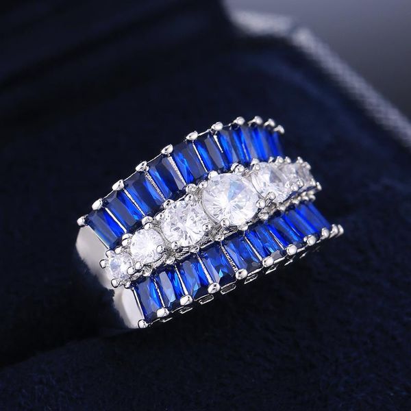 wedding rings trendy female blue white crystal ring charm silver color love for women dainty geometry zircon engagement, Slivery;golden
wedding rings trendy female blue white crystal ring charm silver color love for women dainty geometry zircon engagement, Slivery;golden