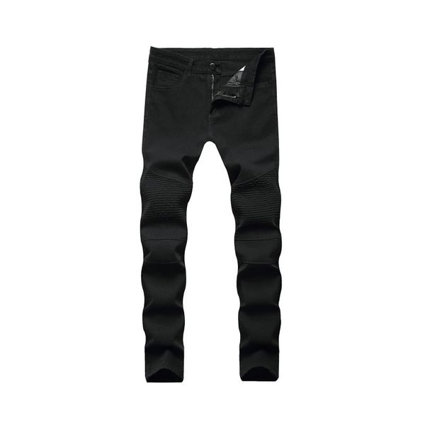 men stylish pleated jeans pants biker skinny slim straight frayed denim trousers new fashion skinny elastic zipper jeans, Blue
men stylish pleated jeans pants biker skinny slim straight frayed denim trousers new fashion skinny elastic zipper jeans, Blue