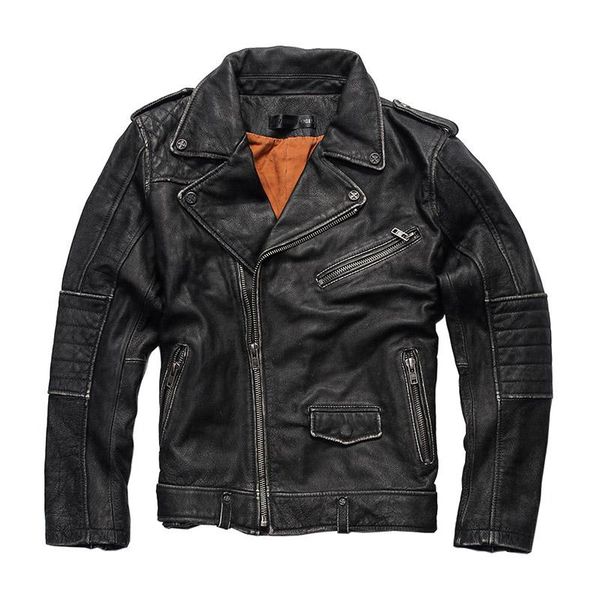 men's leather & faux ha-20 super offer read description asian size genuine cow skin jacket mens cowhide casual vintage, Black
men's leather & faux ha-20 super offer read description asian size genuine cow skin jacket mens cowhide casual vintage, Black