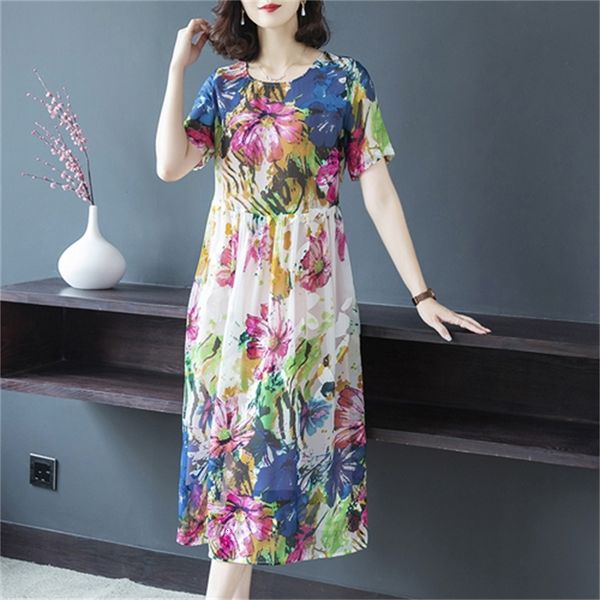 2021 plus size loose women print a-line silk es new pattern short sleeves lady casual hk355 rju4, Black;gray
2021 plus size loose women print a-line silk es new pattern short sleeves lady casual hk355 rju4, Black;gray