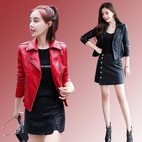 women's leather & faux huagediqing autumn and winter genuine short jacket sheepskin fur wear slim casual coat, Black
women's leather & faux huagediqing autumn and winter genuine short jacket sheepskin fur wear slim casual coat, Black