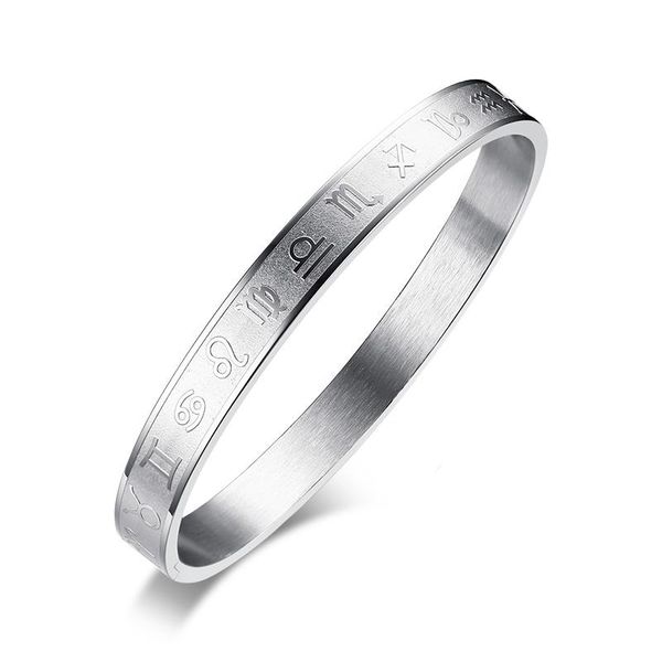 bangle 2021 fashion stainless steel material twelve constellation buckle temperament and unique bracelet suitable for women men, Black
bangle 2021 fashion stainless steel material twelve constellation buckle temperament and unique bracelet suitable for women men, Black