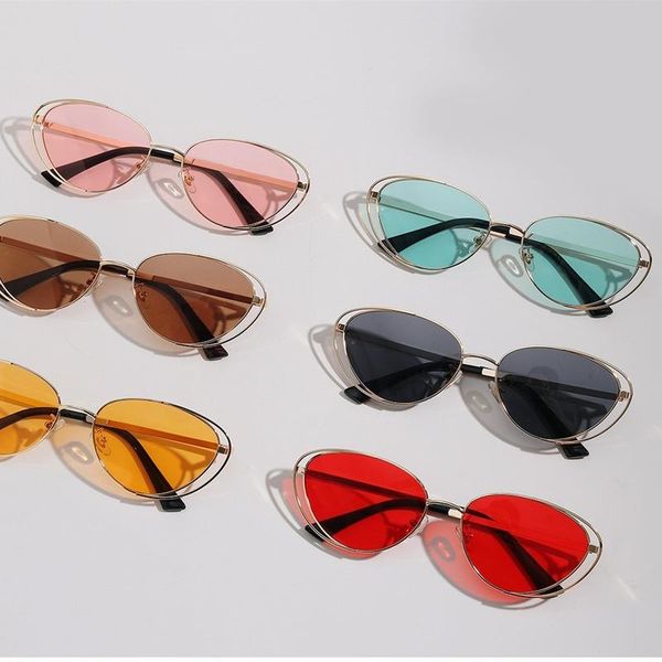 sunglasses cat eye women retro fashion sun glasses for woman double frame uv400 european designer trendy eyewear driving oculos, White;black
sunglasses cat eye women retro fashion sun glasses for woman double frame uv400 european designer trendy eyewear driving oculos, White;black