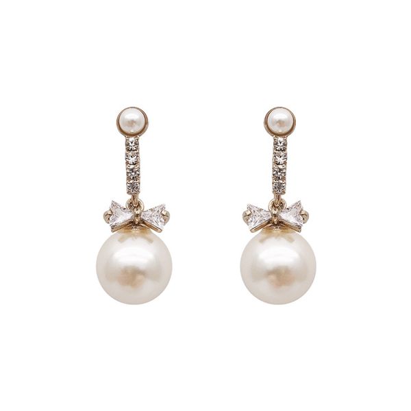 s925 silver needle hoop diamond set earrings fashion womens bow with diamond pearl pendant earring studs, Golden;silver
s925 silver needle hoop diamond set earrings fashion womens bow with diamond pearl pendant earring studs, Golden;silver
