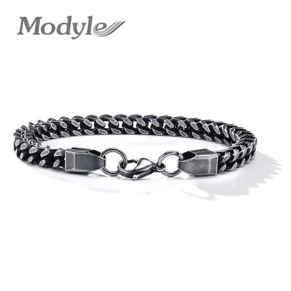 fashion 316l stainless steel male jewelry punk vintage bracelets bangles for men, Black
fashion 316l stainless steel male jewelry punk vintage bracelets bangles for men, Black