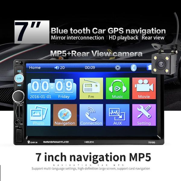 car video 2din autoradio 7'' radio multimedia player gps navigation camera bluetooth mp5 stereo audio support
car video 2din autoradio 7'' radio multimedia player gps navigation camera bluetooth mp5 stereo audio support