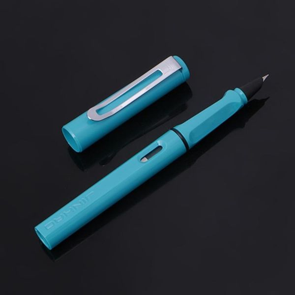 jinhao 599 8 colors 5pcs ink blue and 2pcs medium fine nib fountain pen new 1xce