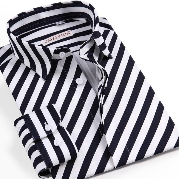 men's casual shirts youthful vitality diagonal stripes long sleeve pocket-less design standard-fit hidden buttons cotton shirt, White;black
men's casual shirts youthful vitality diagonal stripes long sleeve pocket-less design standard-fit hidden buttons cotton shirt, White;black