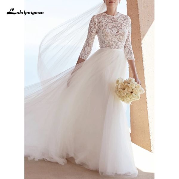2021 new 3/4 length plus size a-line wedding es jewel neck sweep/brush train lace tulle illusion sleeve with bow czp9, White
2021 new 3/4 length plus size a-line wedding es jewel neck sweep/brush train lace tulle illusion sleeve with bow czp9, White