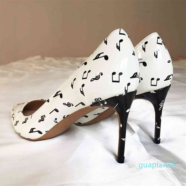 fashion-dress shoes sapato de salto alto stiletto feminino, calcado formal couro patenteado com simbolos musicais estampados para mulheres, Black
fashion-dress shoes sapato de salto alto stiletto feminino, calcado formal couro patenteado com simbolos musicais estampados para mulheres, Black