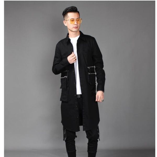 men's trench coats 2021 autumn korean version long windbreaker personality hair stylist trend zipper decoration multi-collar coat, Tan;black
men's trench coats 2021 autumn korean version long windbreaker personality hair stylist trend zipper decoration multi-collar coat, Tan;black
