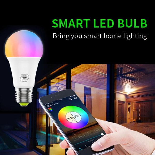 bulbs voice control 7w intelligent bulb rgb wifi connection color & brightness adjustable lamp support alexa google
bulbs voice control 7w intelligent bulb rgb wifi connection color & brightness adjustable lamp support alexa google