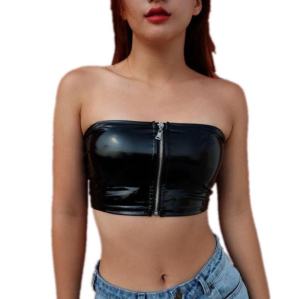leather tube casual bra crop bra woman clothes stresswear ladies bodycon shirt strapless zipper, Black;white
leather tube casual bra crop bra woman clothes stresswear ladies bodycon shirt strapless zipper, Black;white