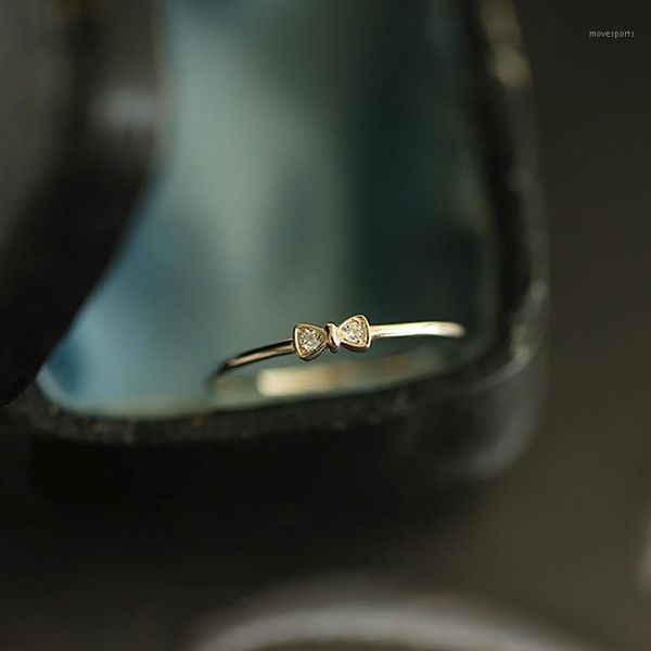 wedding rings cute female crystal bowknot thin ring charm gold color open for women promise white zircon stone engagement1, Slivery;golden
wedding rings cute female crystal bowknot thin ring charm gold color open for women promise white zircon stone engagement1, Slivery;golden