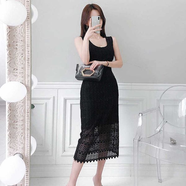 women's summer korean temperament round neck suspender skirt lace sleeveless bag hip dress 210603, Black;gray
women's summer korean temperament round neck suspender skirt lace sleeveless bag hip dress 210603, Black;gray
