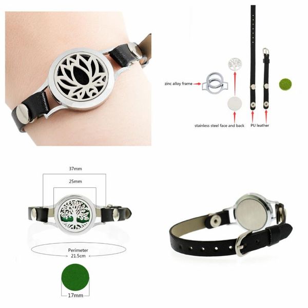 charm bracelets diffuser locket pu leather 25mm twist screw aroma essential oil perfume for women kids gift pray hand tree star, Golden;silver
charm bracelets diffuser locket pu leather 25mm twist screw aroma essential oil perfume for women kids gift pray hand tree star, Golden;silver