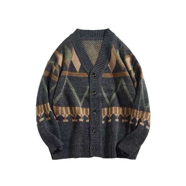 men cardigan autumn male outwear mens sweaters v-neck argyle retro japanese trendy all-match casual cozy ulzzang preppy chic ins, White;black
men cardigan autumn male outwear mens sweaters v-neck argyle retro japanese trendy all-match casual cozy ulzzang preppy chic ins, White;black