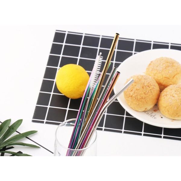 6*215mm 304 stainless steel straw bent and straight reusable colorful straw drinking straws metal straw cleaner brush b jllooo xmhyard
6*215mm 304 stainless steel straw bent and straight reusable colorful straw drinking straws metal straw cleaner brush b jllooo xmhyard