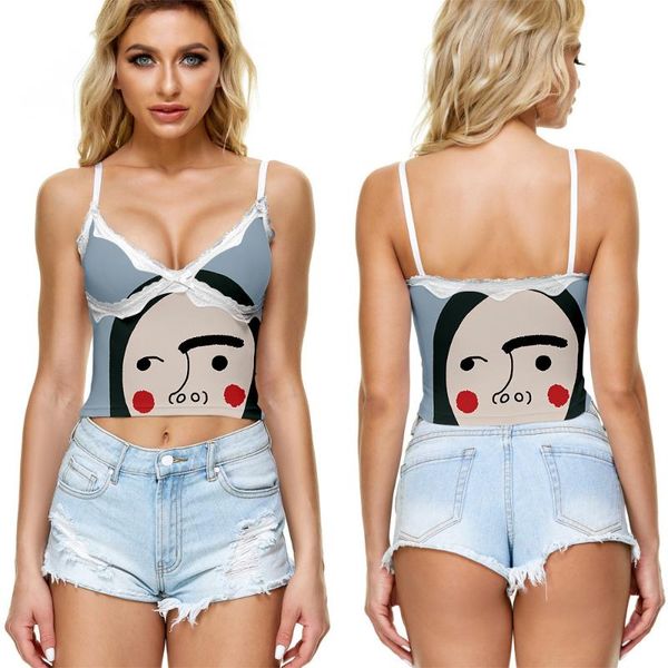 women's tanks & camis 2021 deep v-neck floral print tank halter vest crop plus size, White
women's tanks & camis 2021 deep v-neck floral print tank halter vest crop plus size, White