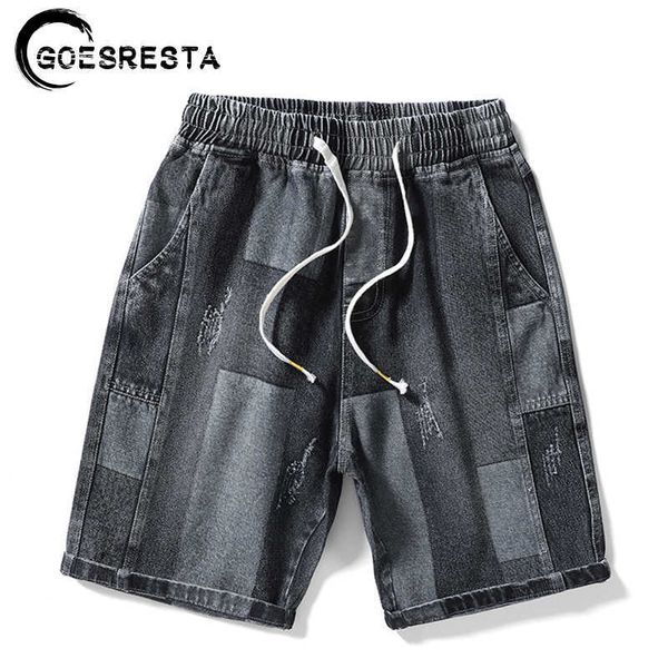 brand cotton splicing denim shorts men summer fashion streetwear korean pants hip hop harajuku m-8xl 's 210714, White;black
brand cotton splicing denim shorts men summer fashion streetwear korean pants hip hop harajuku m-8xl 's 210714, White;black