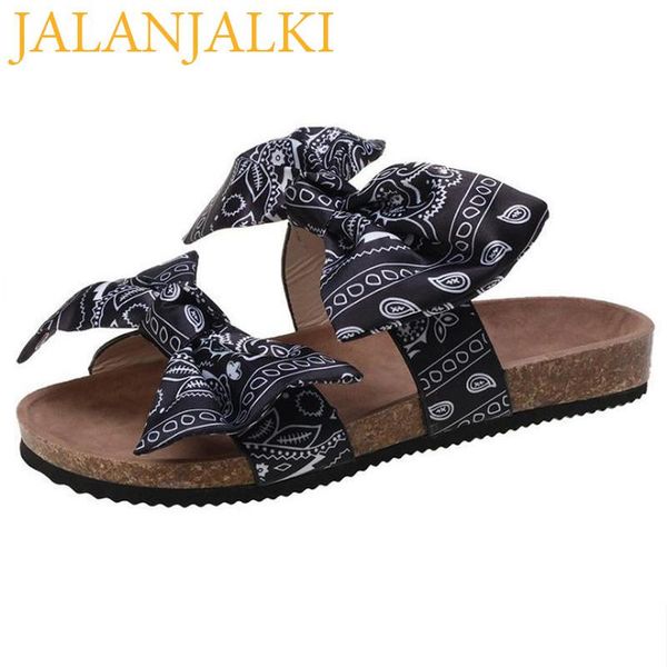 slippers jalanjalki women fashion summer thick sole shoes bow-knot flat ladies sandals cork big size 36-42 slides, Black
slippers jalanjalki women fashion summer thick sole shoes bow-knot flat ladies sandals cork big size 36-42 slides, Black